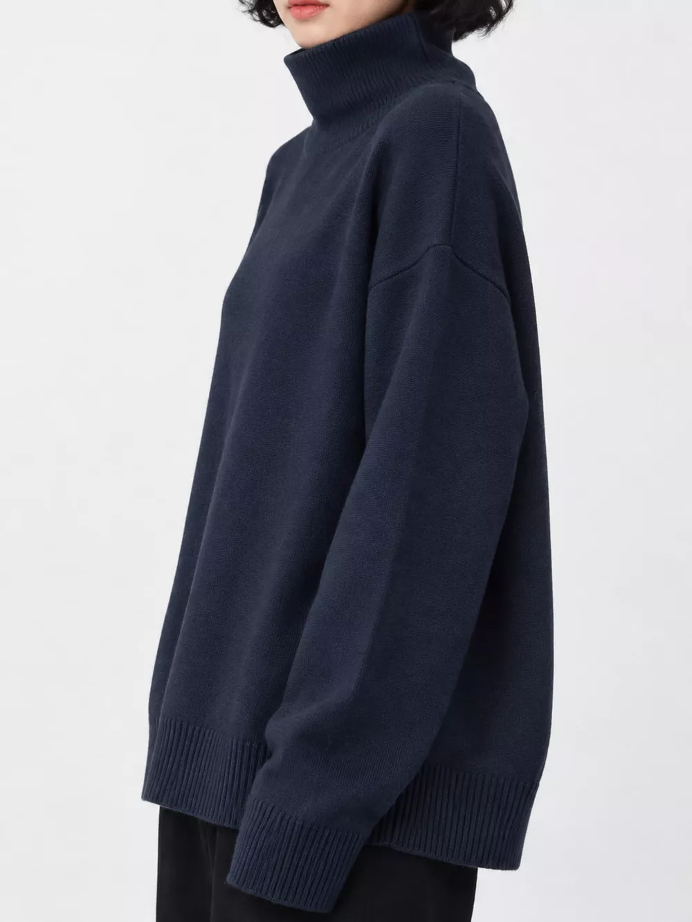 Turtleneck Dropped Shoulder Sweater, image 41