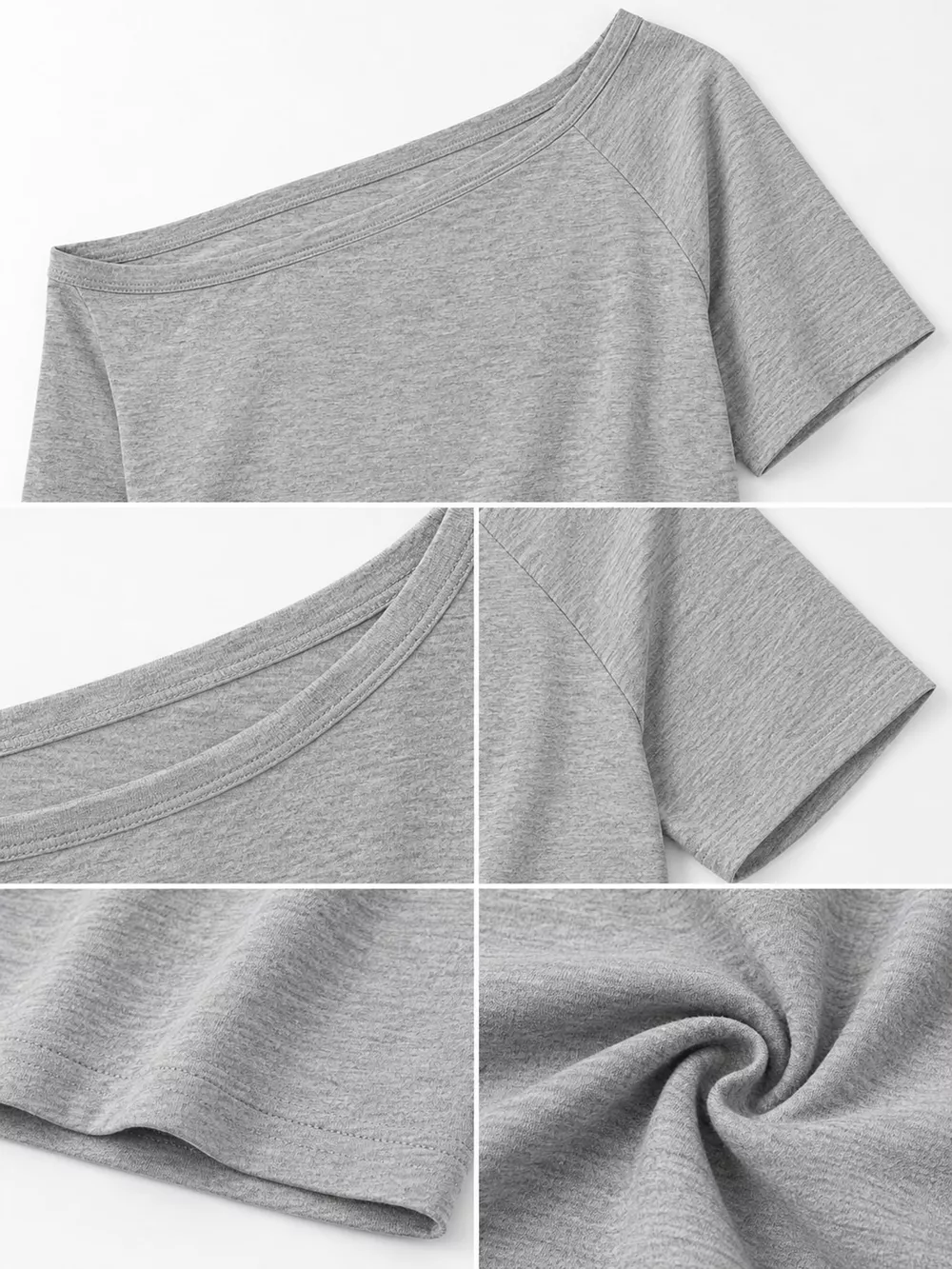 Boat Neck Short Sleeve T-Shirt, image 10