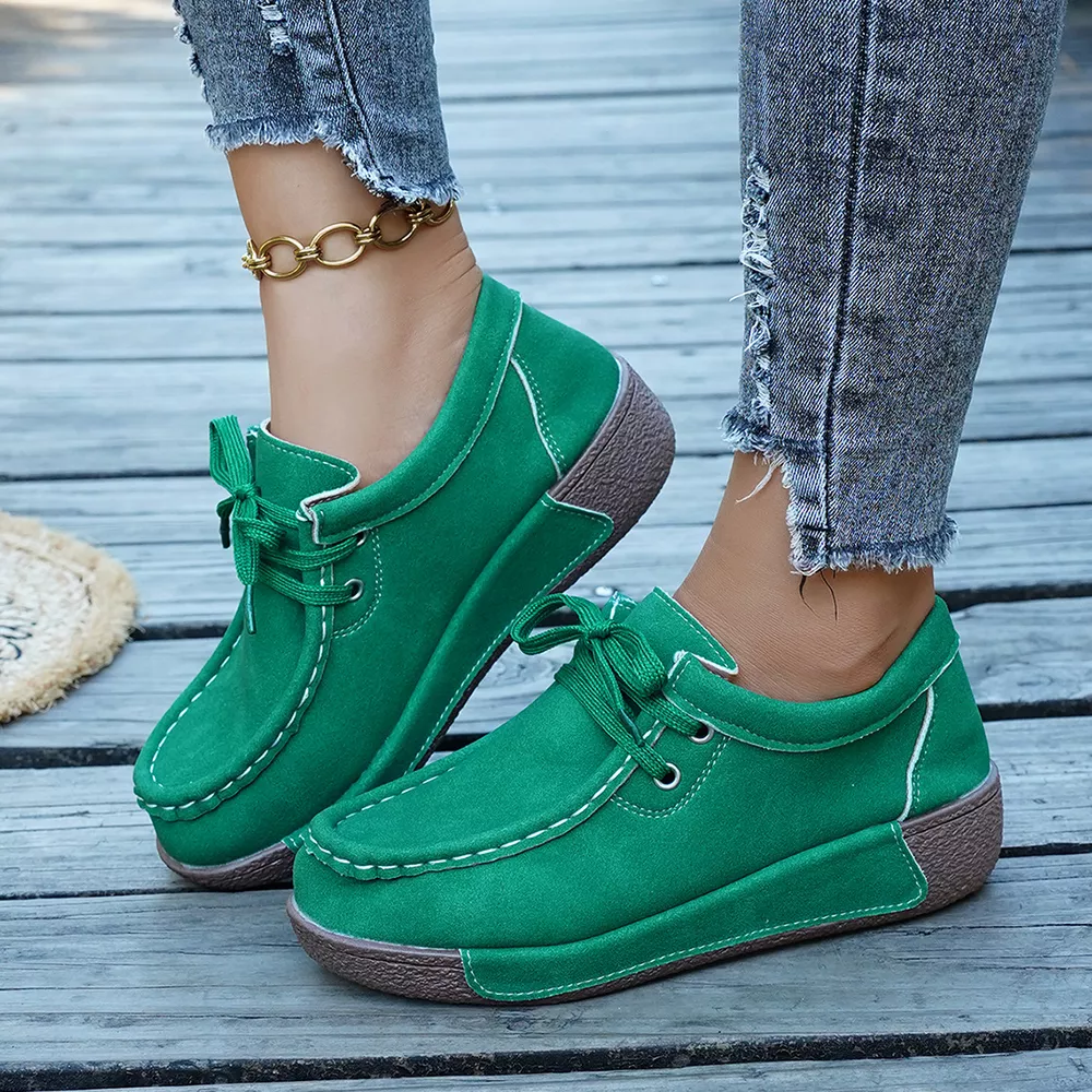 Lace Up Round Toe Sneakers, image 11