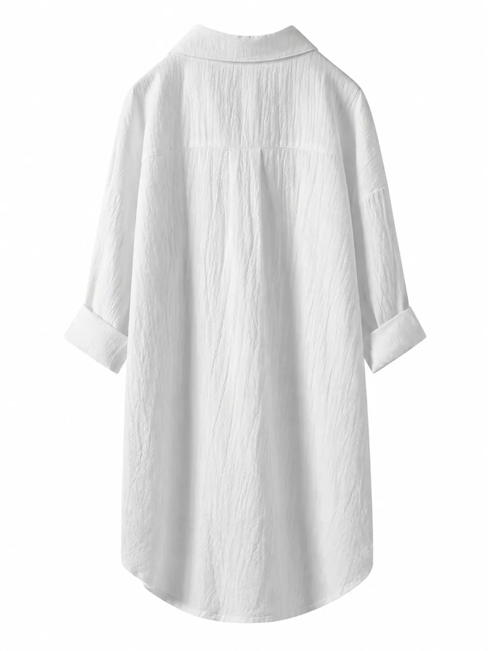 Full Size Casual Button-Down Shirt with Dual Chest Pockets Plus Size, image 6