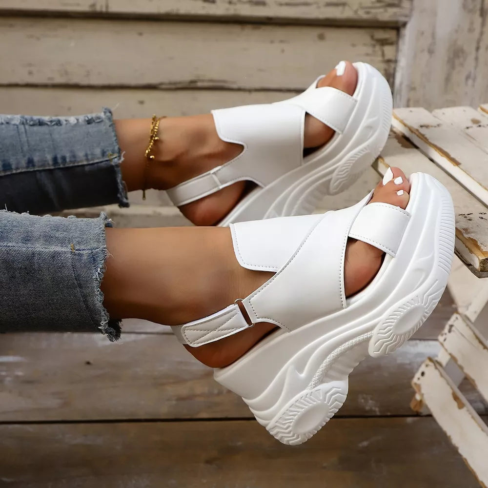 Open Toe Wedge Sandals, image 3