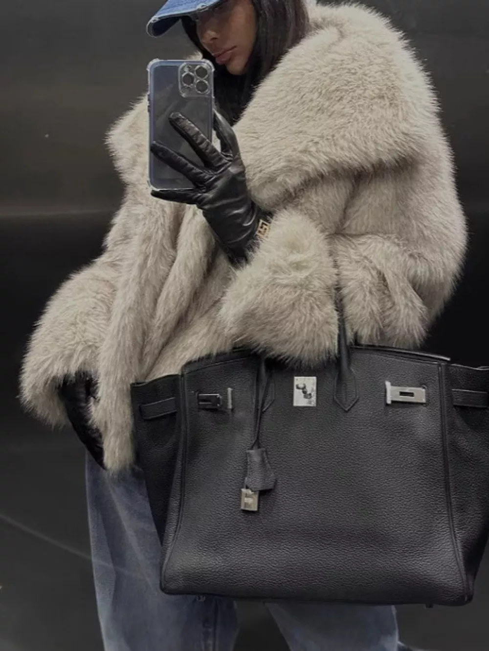 Fox Fur Collar Winter Outerwear, image 5
