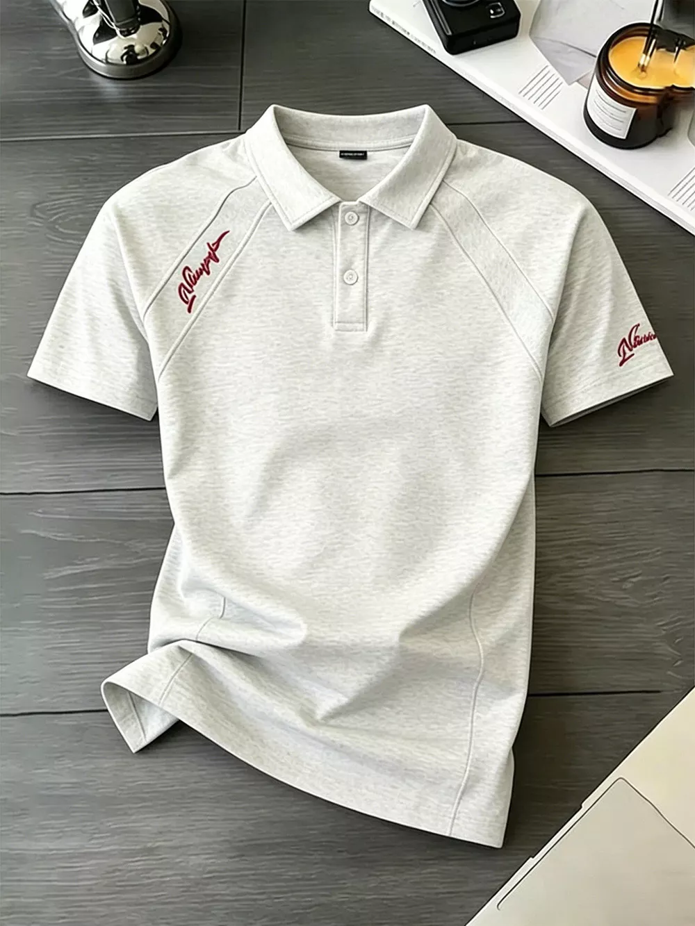 Men's Plus Size Slim-Fit Short Sleeve Polo, image 2