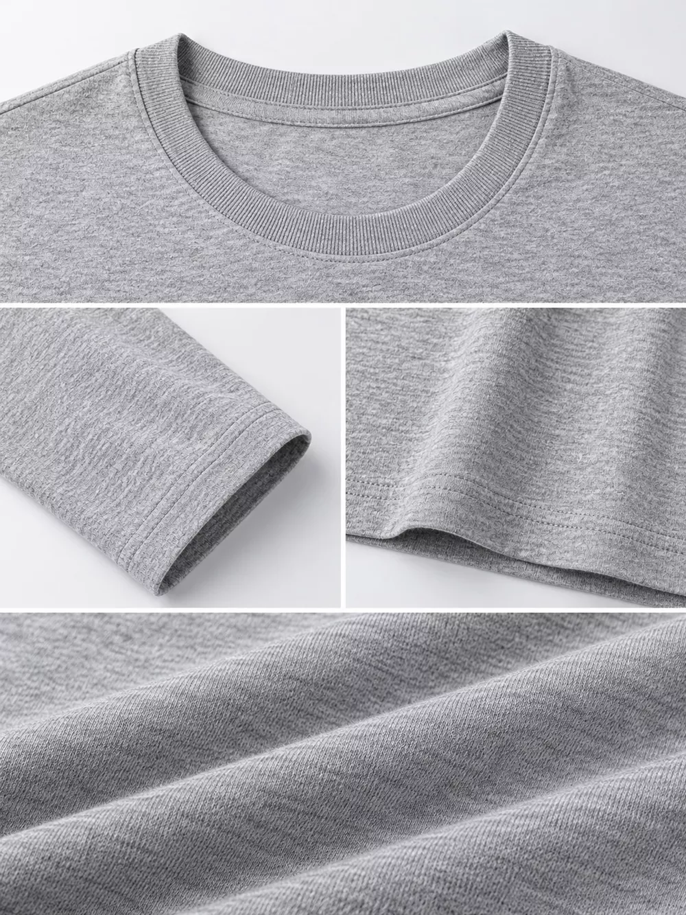 Men's Plus Size Round Neck Long Sleeve T-Shirt, image 20