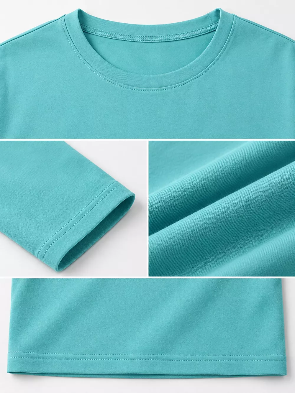 Men's Plus Size Round Neck Long Sleeve T-Shirt, image 61