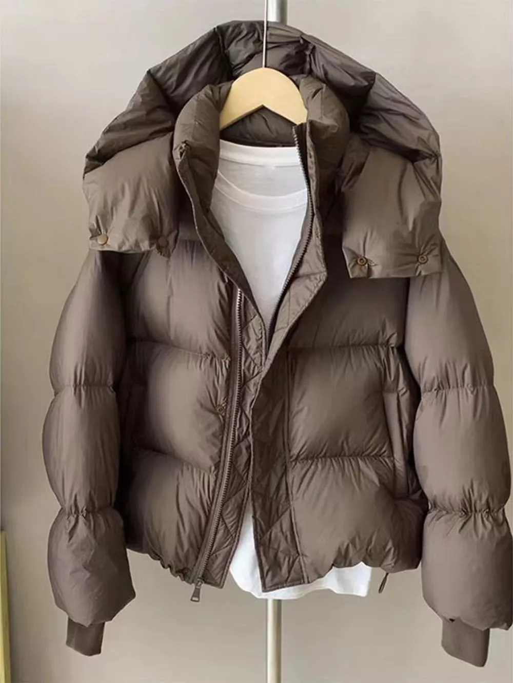 Quilted Hooded Puffer Jacket, image 10