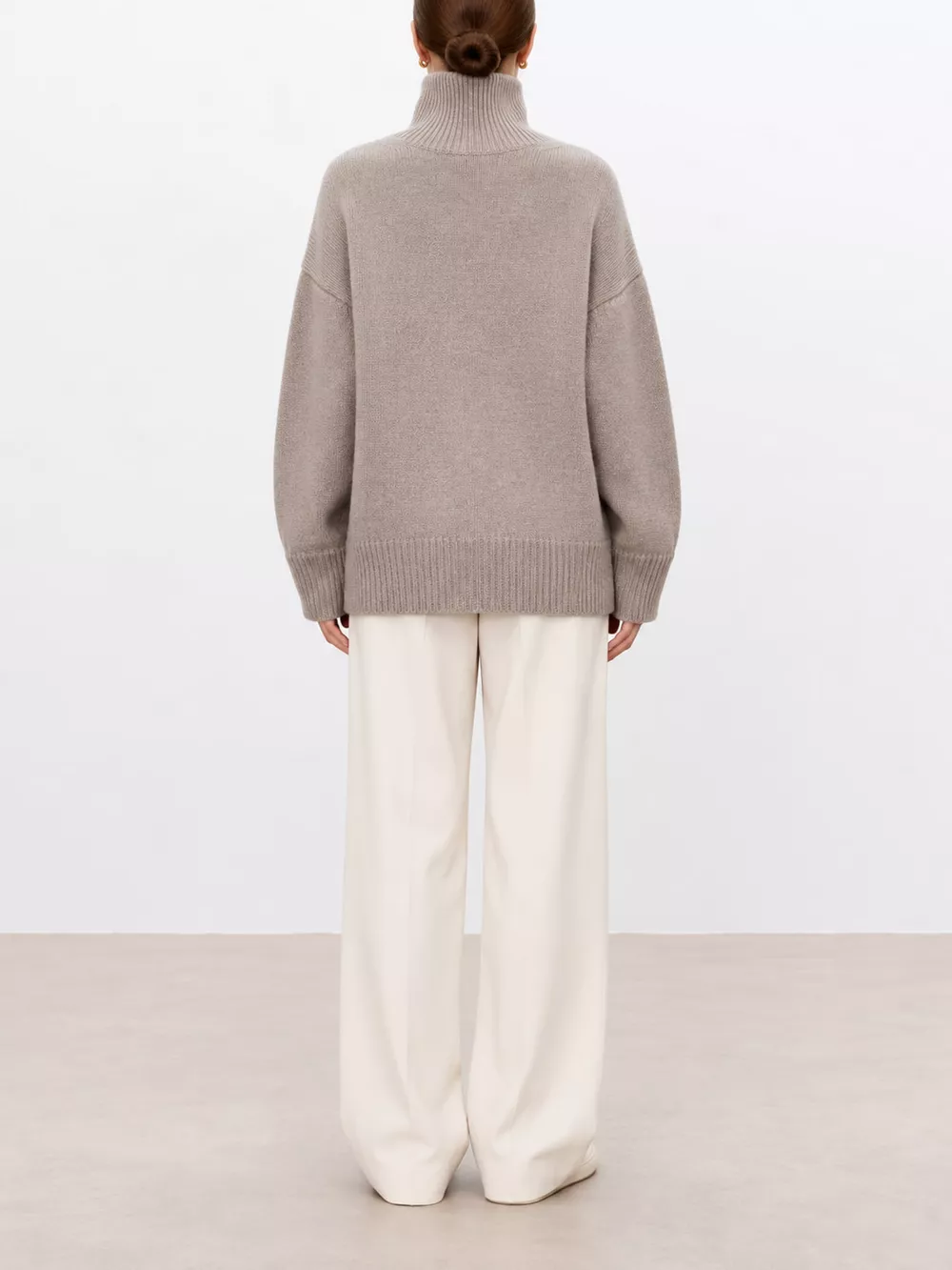 Oversized Turtleneck Wool Sweater, image 5