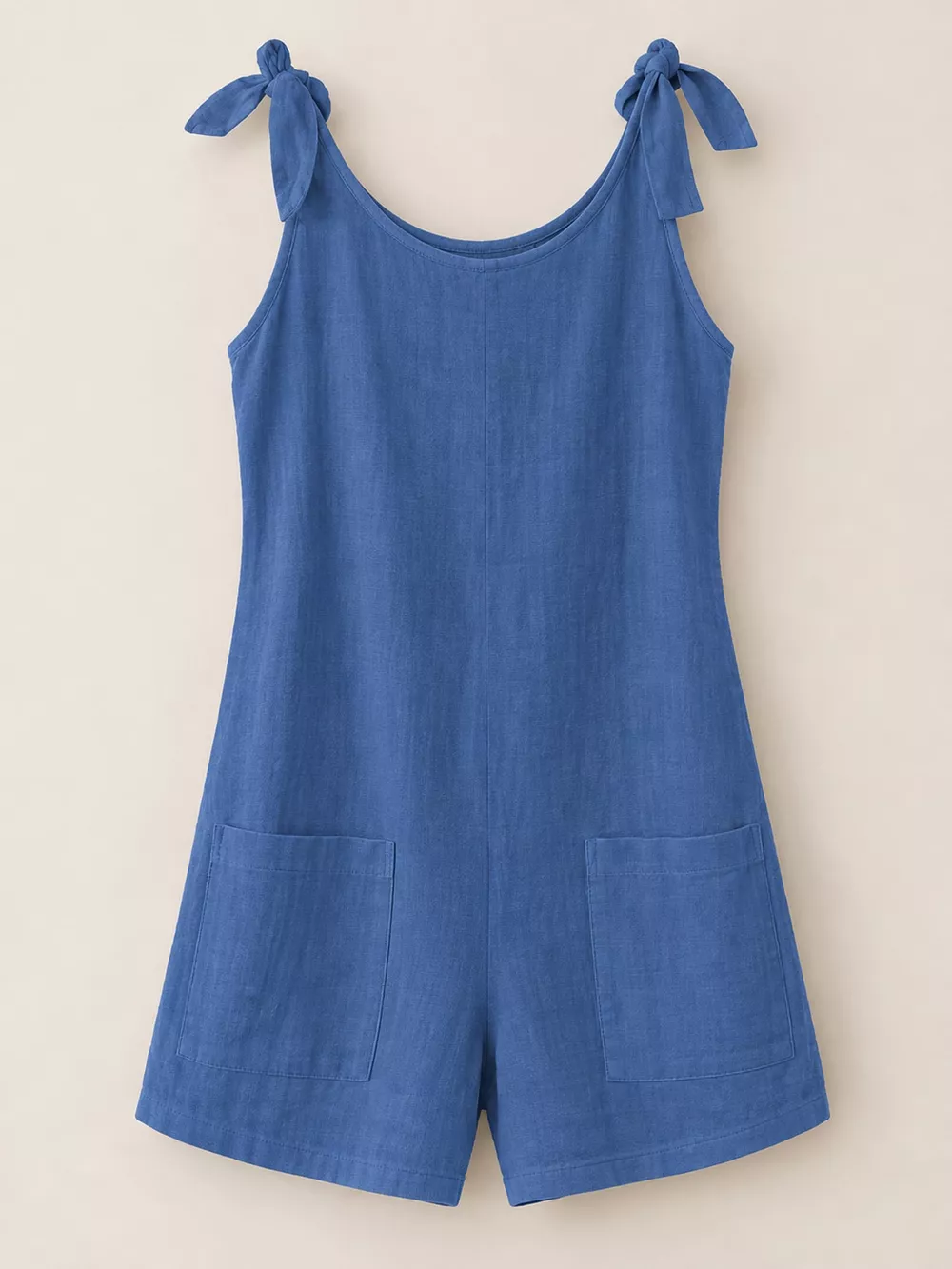 Full Size Tie-Shoulder Romper with Pockets Plus Size, image 33