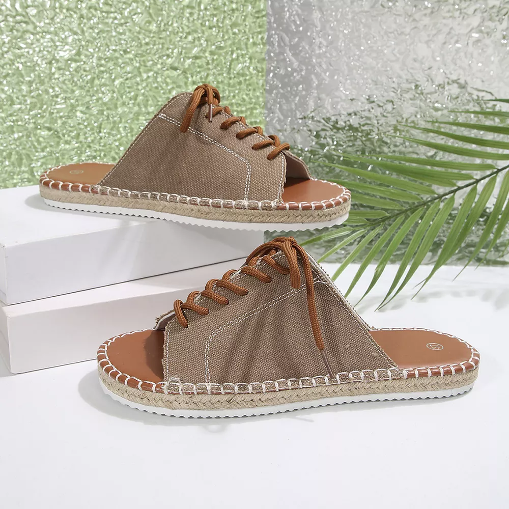 Open Toe Lace Up Sandals, image 8