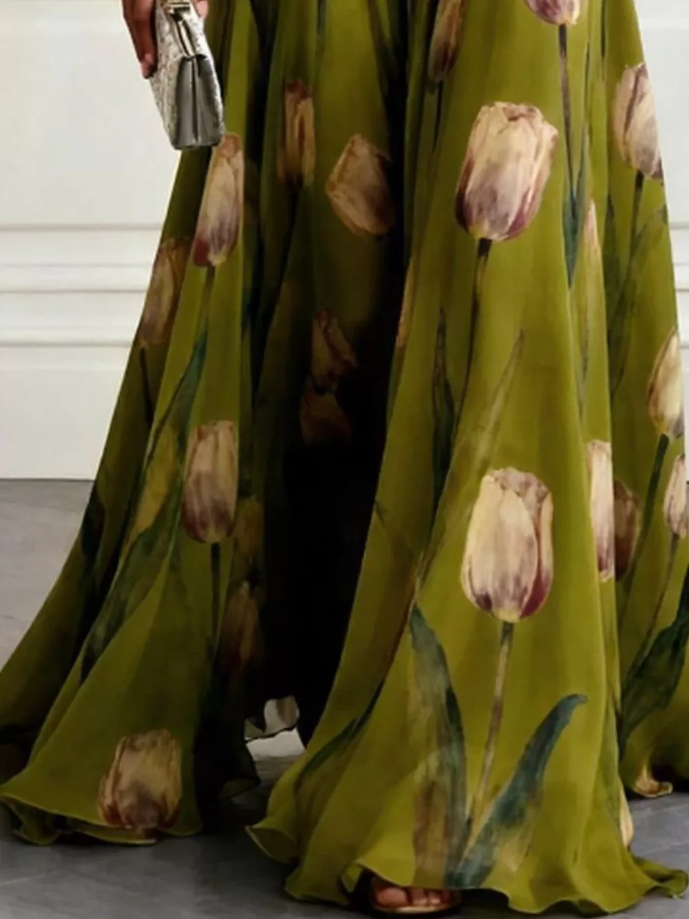 Full Size Sleeveless Floral Print Maxi Dress Plus Size, image 10