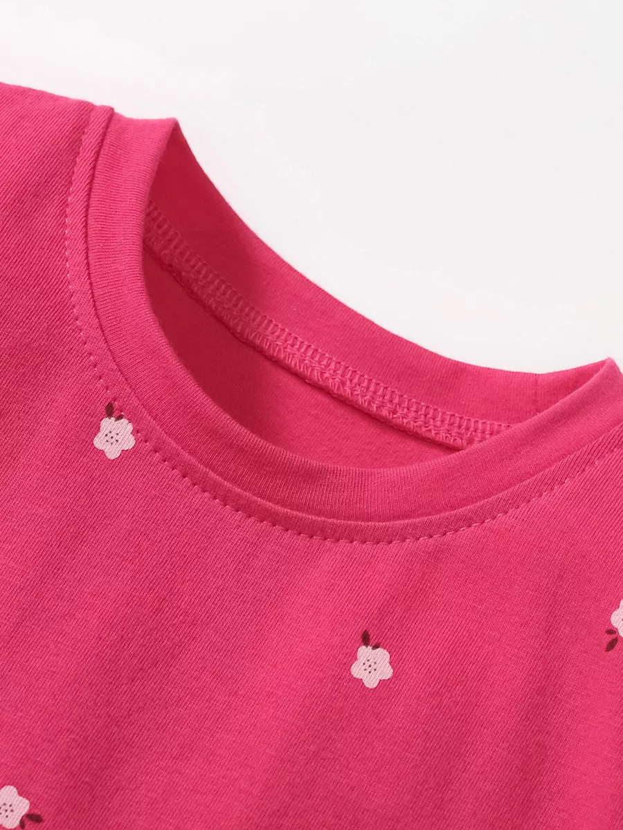 Children's Unicorn Polka Dot Round Neck Dress, image 2