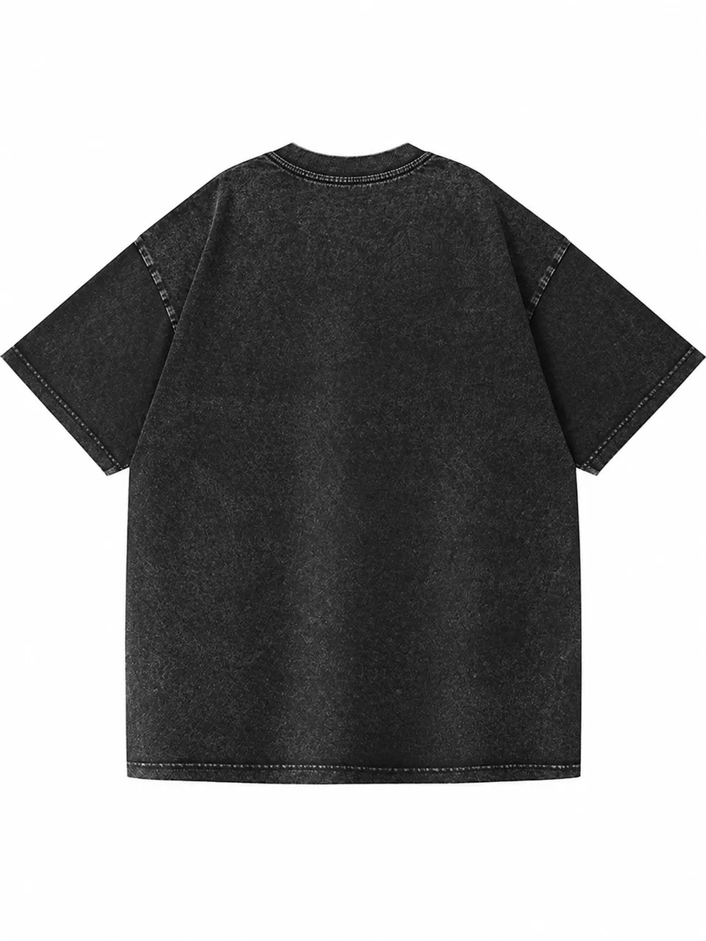 Men's Full Size Vintage Acid Wash Oversized Crewneck T-Shirt Plus Size, image 3