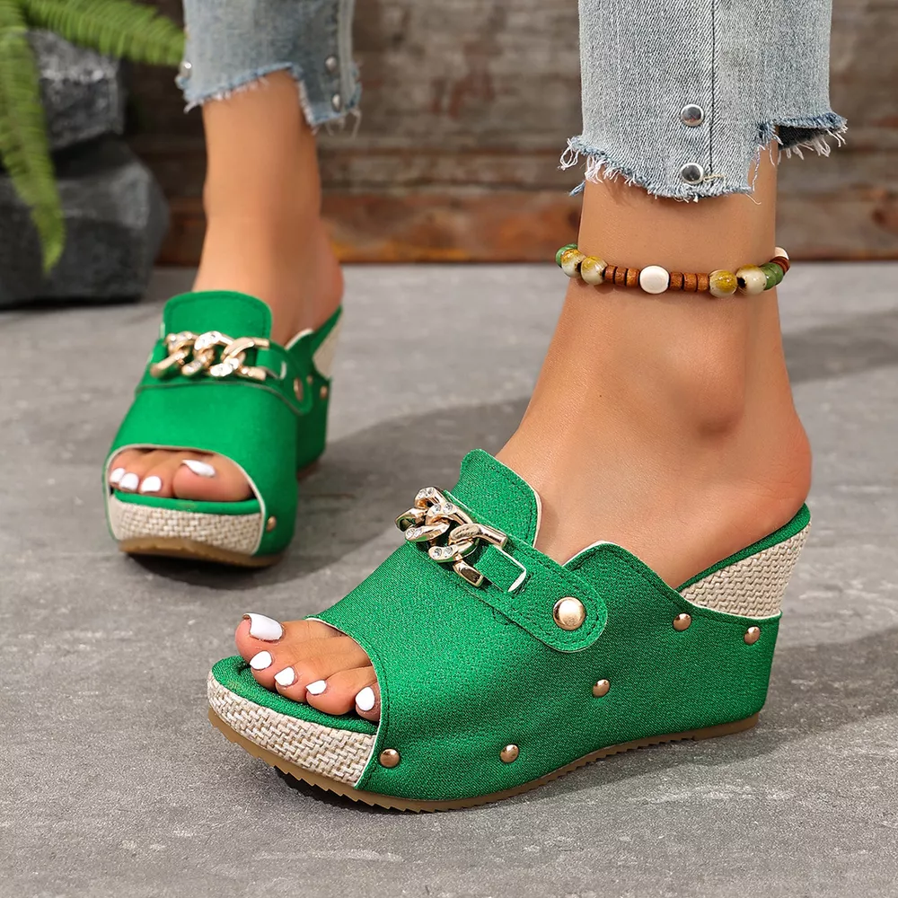 Open Toe Wedge Sandals, image 7