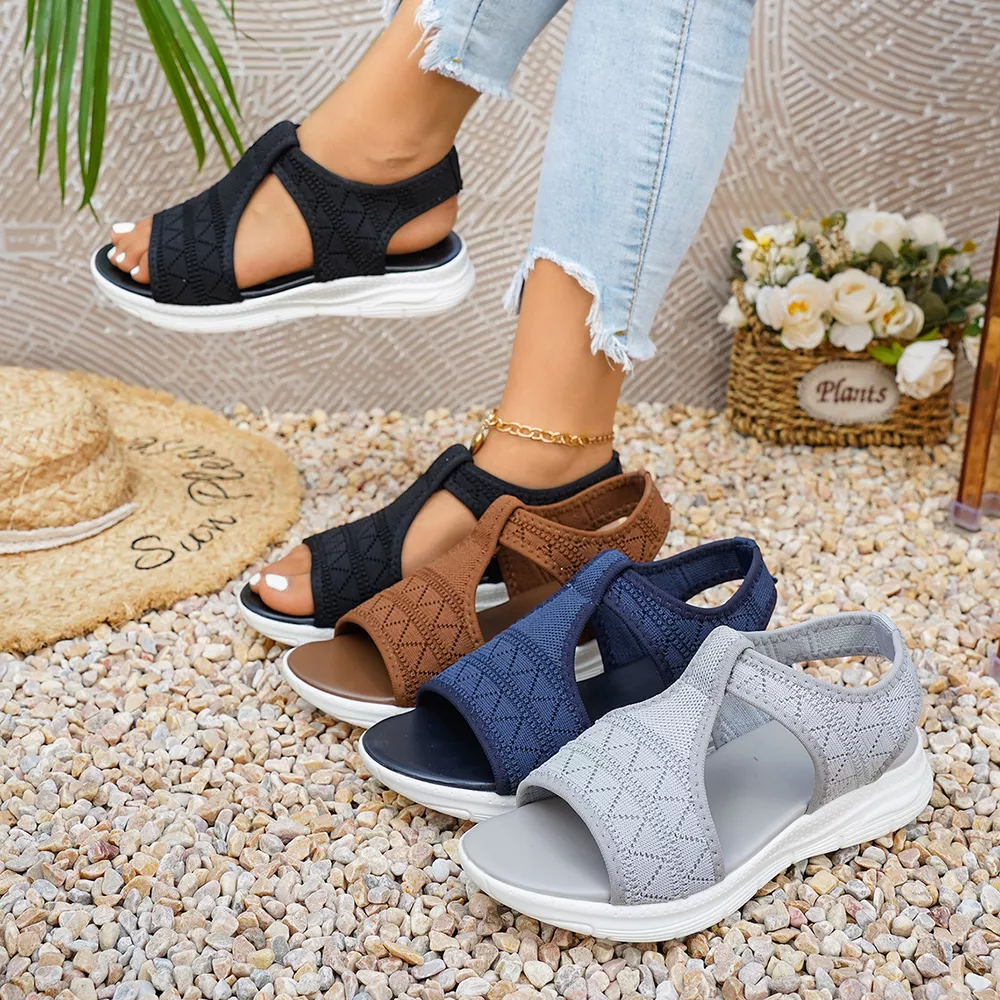 Open Toe Flats Sandals, image 2