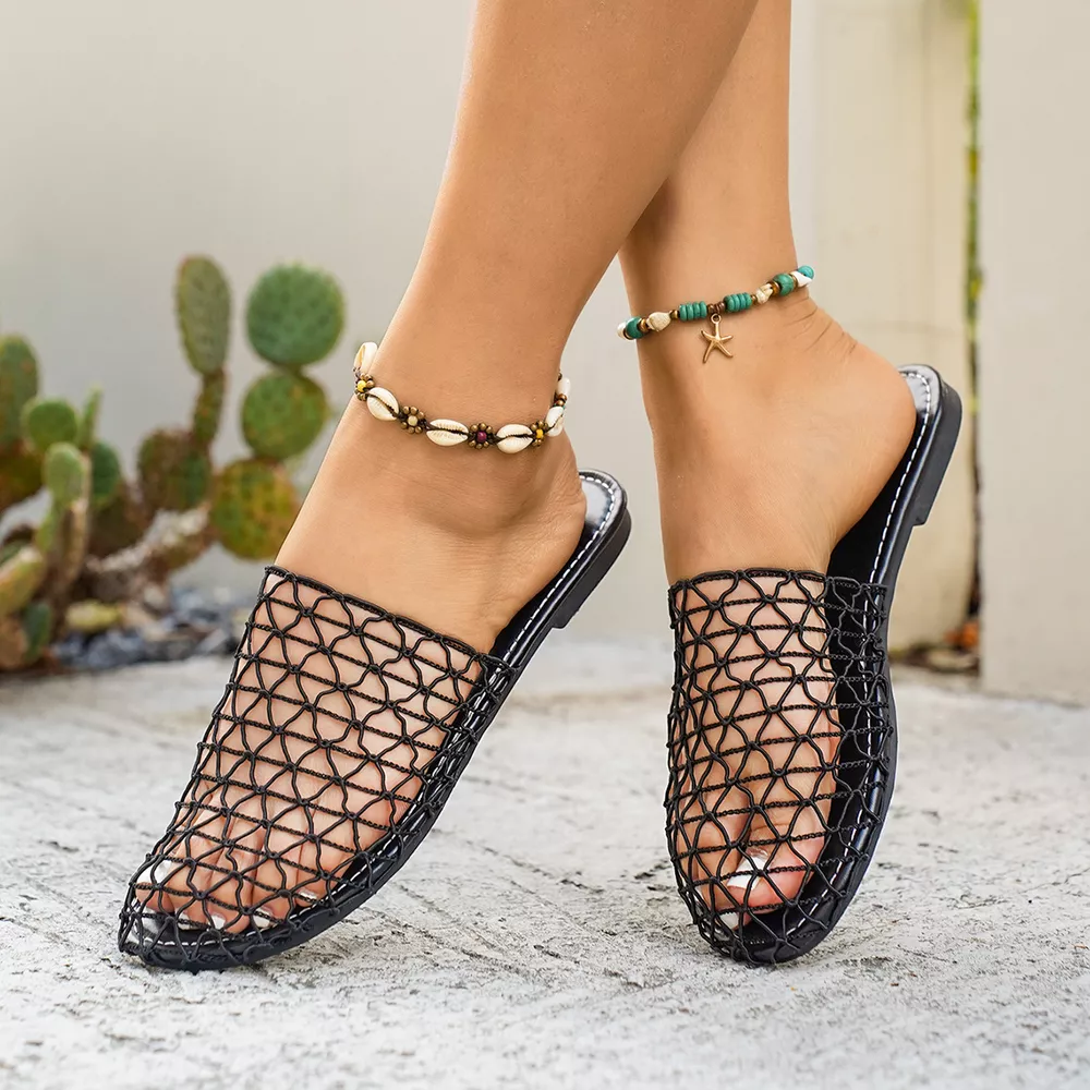 Woven Net Sandals, image 4