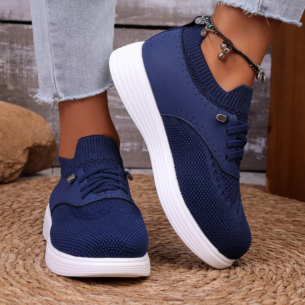 Round Toe Lace Up Sneakers, image 12