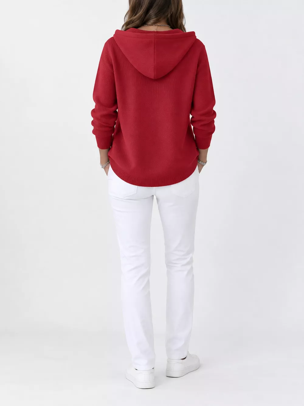 Full Size Hooded Button-Down Knit Cardigan Plus Size, image 14