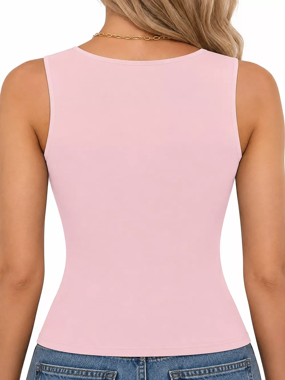 Square Neck Slim-Fit Tank, image 8