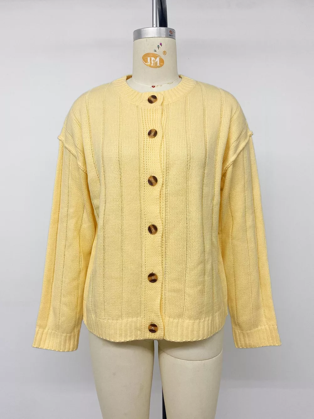 Button Up Dropped Shoulder Cardigan, image 12
