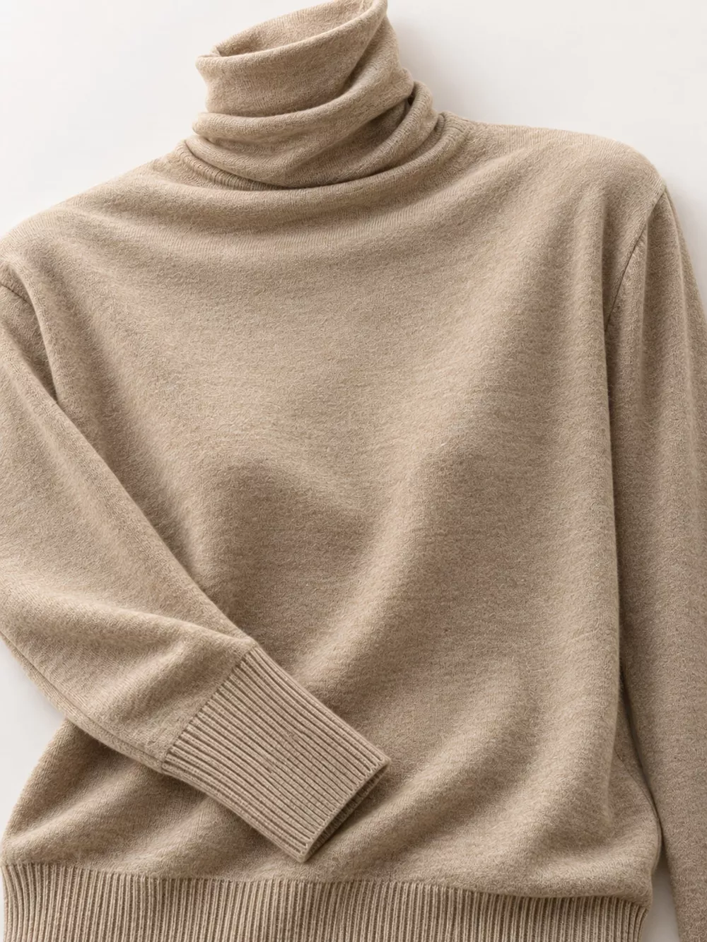 Full Size Slim-Fit Turtleneck Knit Top Plus Size, image 23
