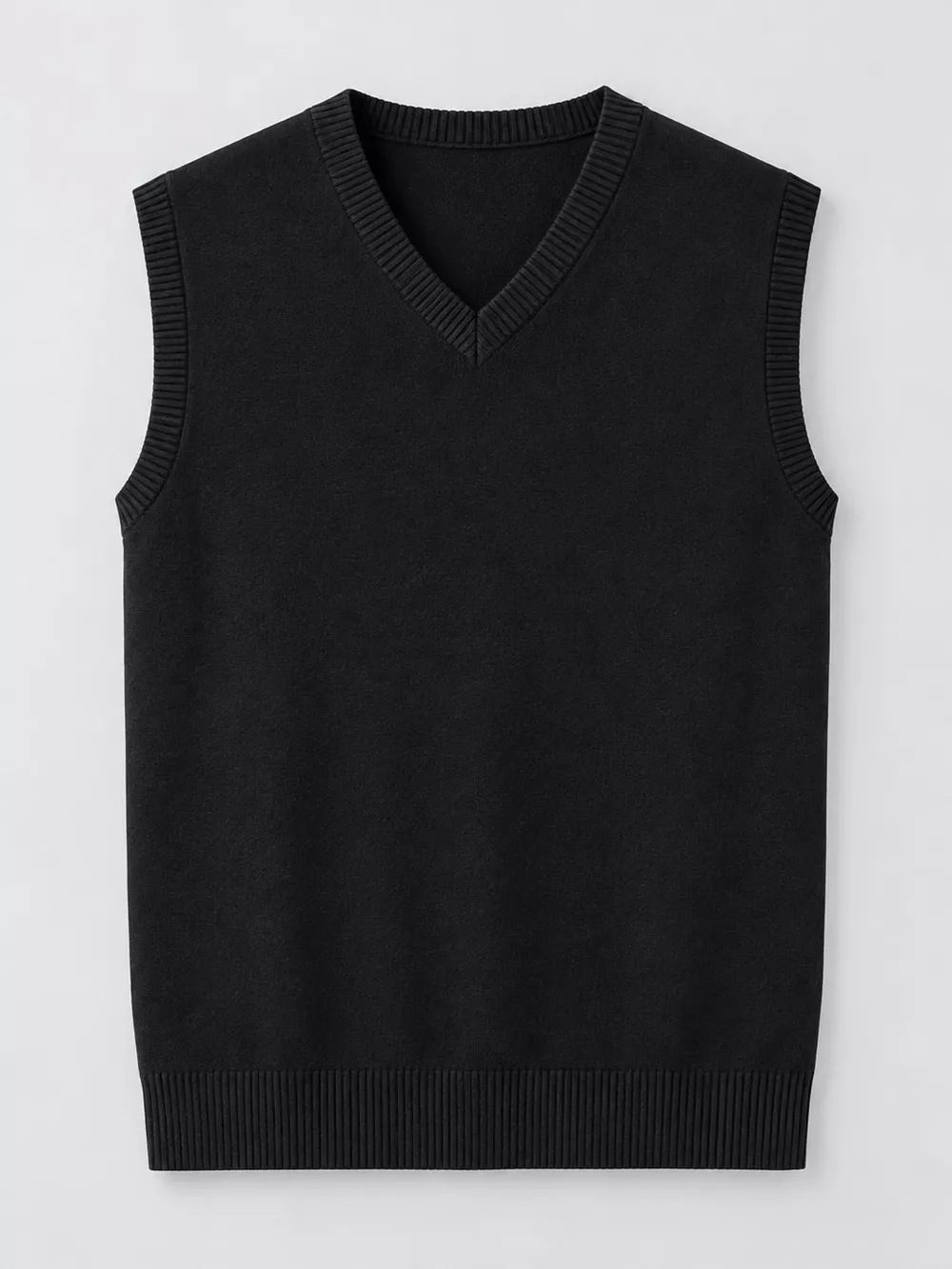 Men's Plus Size V-Neck Sweater Vest, image 4