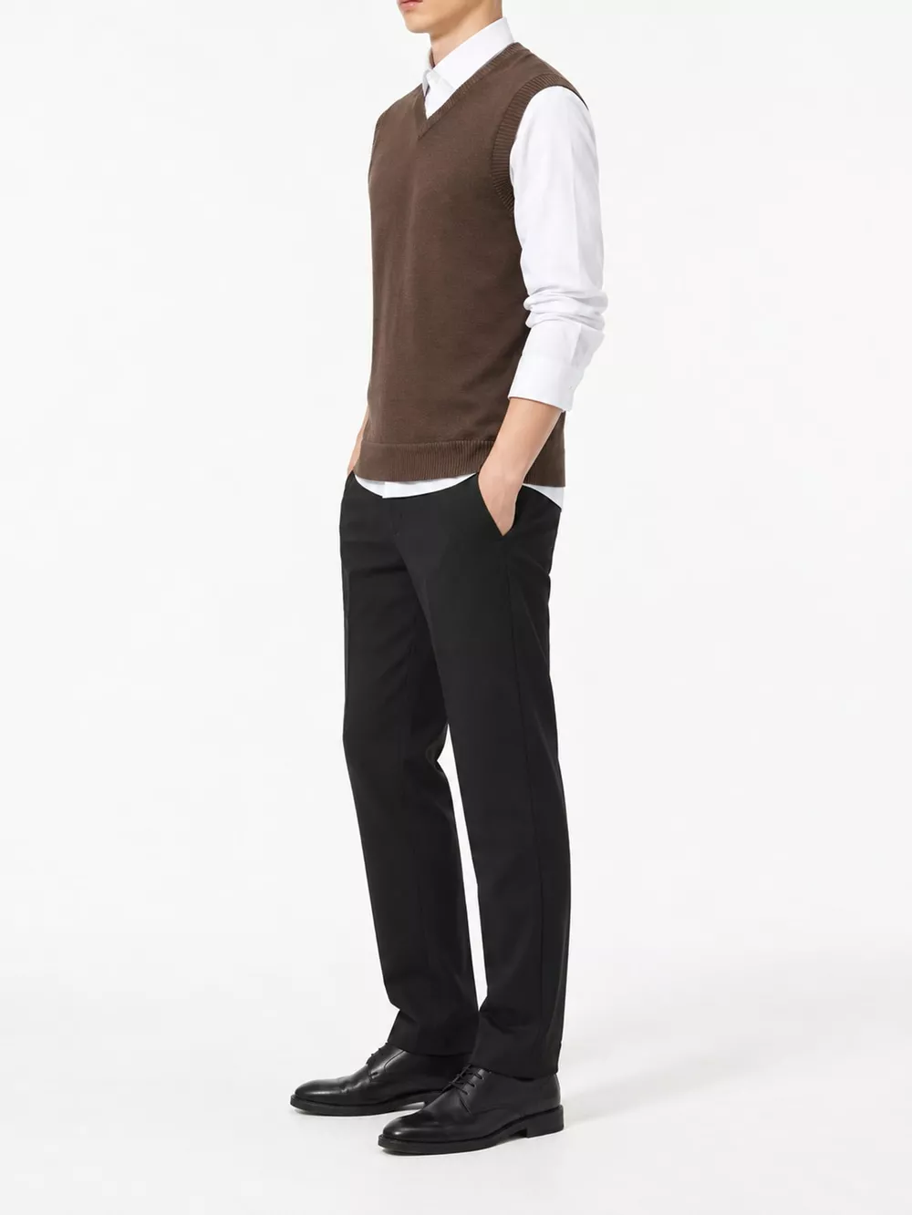 Men's Plus Size V-Neck Sweater Vest, image 22