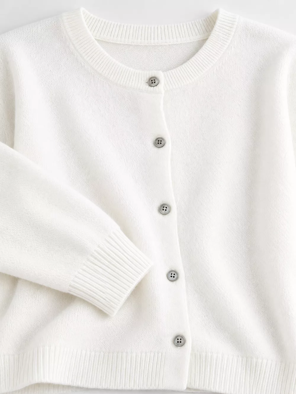 Crew Neck Button-Down Cardigan, image 5