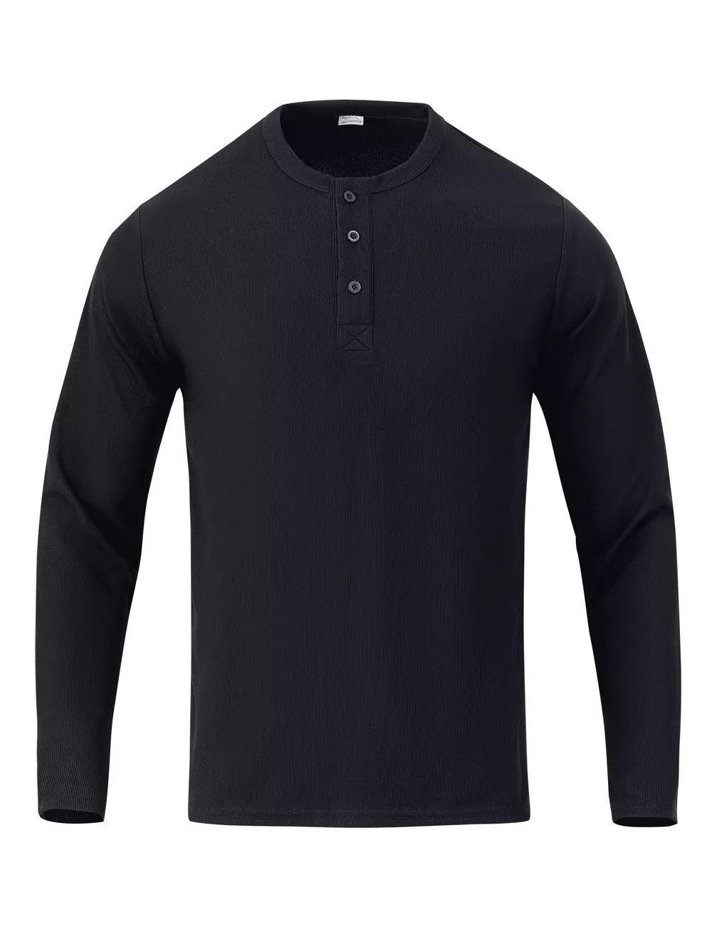 Men's Full Size Casual Long Sleeve Henley T-Shirt Plus Size, image 15