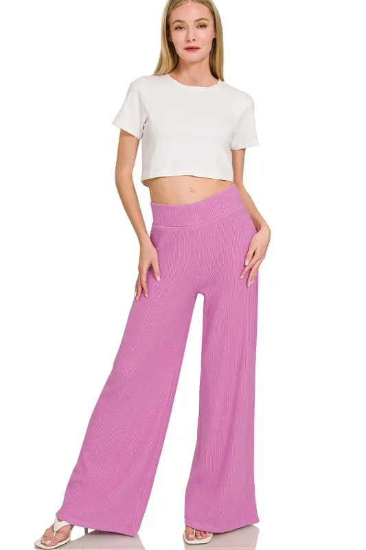 Rolled Sleeve Top and Pants Sweater Set, image 13