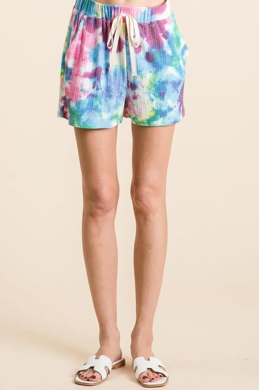 Tie Dye French Terry Casual Shorts, image 8
