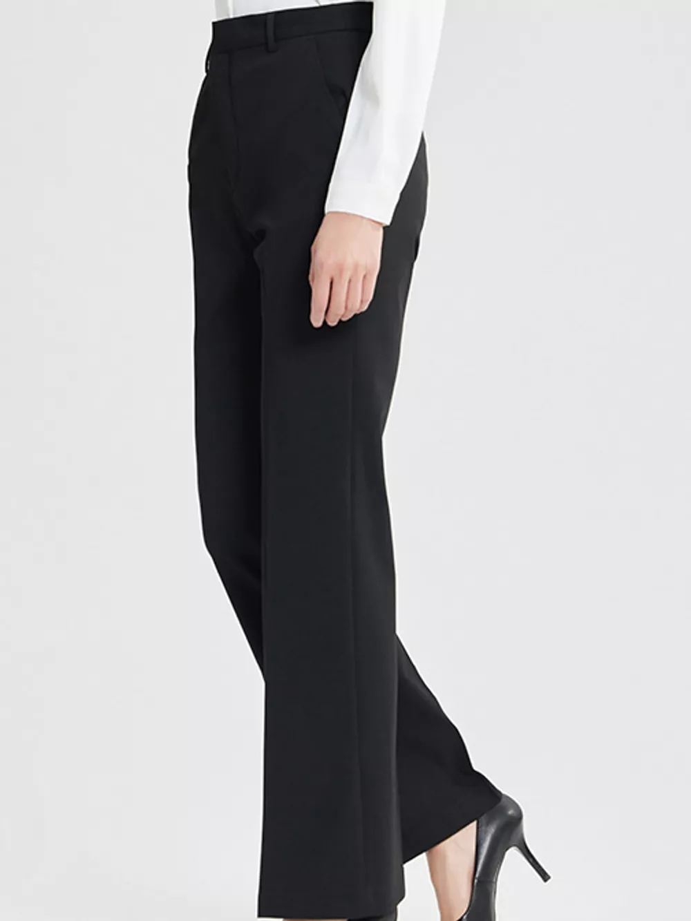 High-Waisted Slim-Fit Dress Pants, image 2