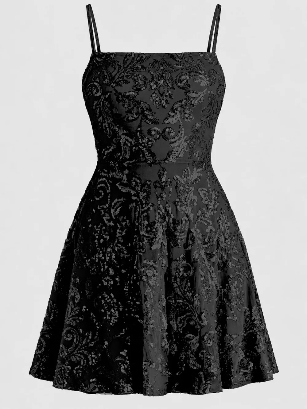 Sequin Square Neck Mini Dress, image 10