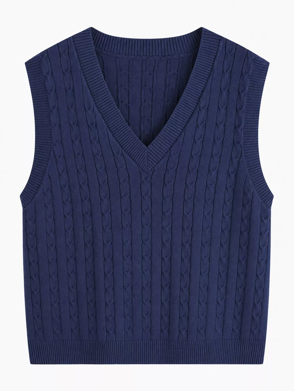 Plus Size Cable Knit Sweater Vest, image 10