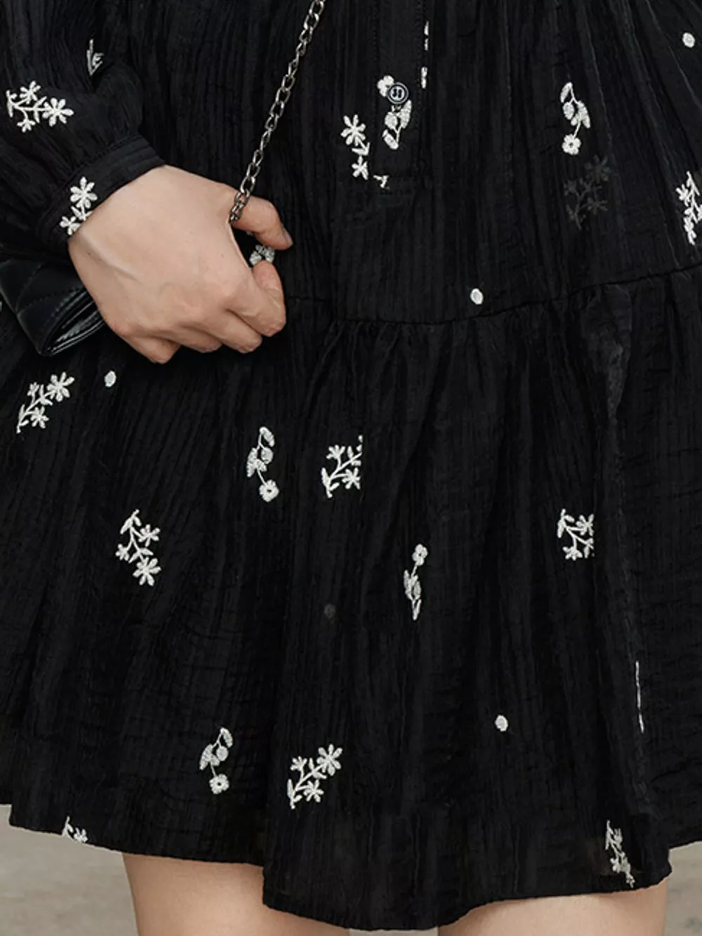 Floral Long Sleeve Mini Dress, image 7