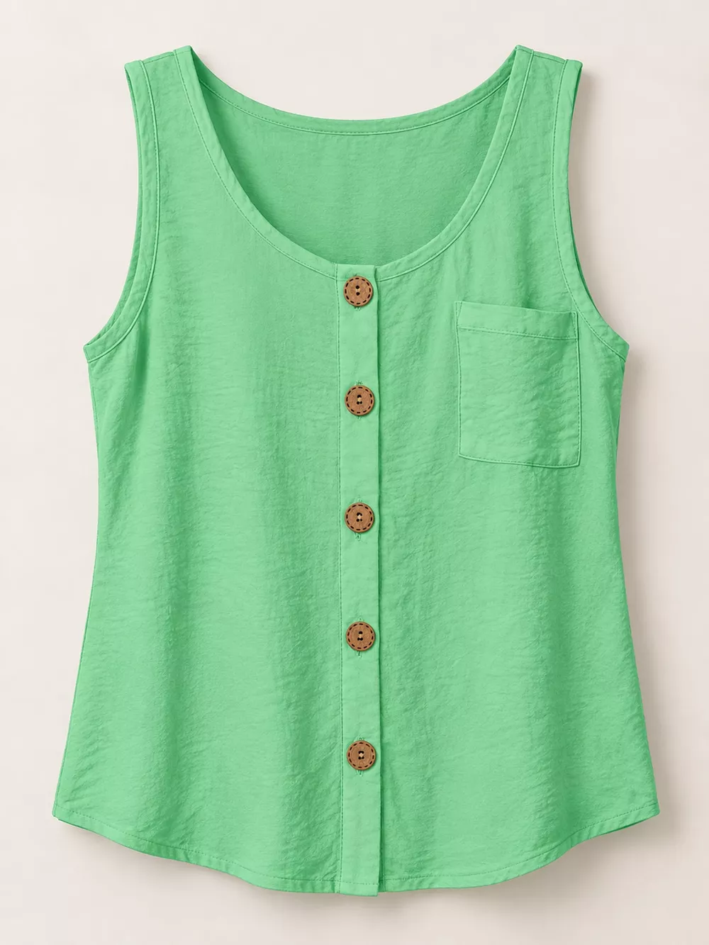 Full Size Casual Round Neck Tank Plus Size, image 34