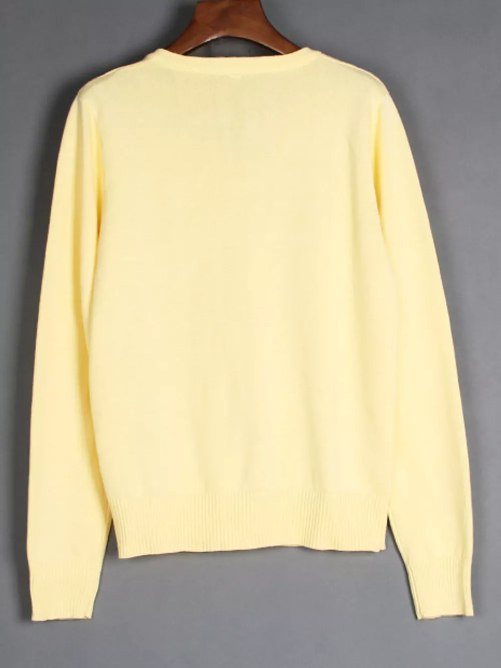 Full Size V-Neck Long Sleeve Sweater Plus Size, image 6