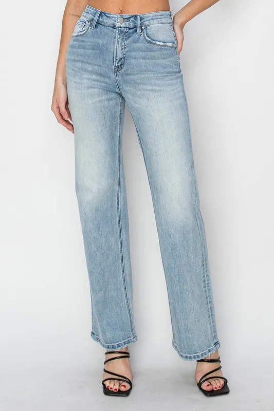 Full Size High Rise Straight Jeans Plus Size