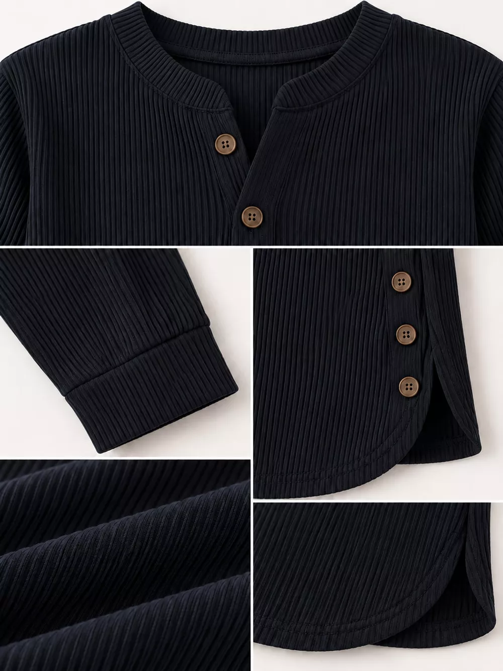 Full Size Button Detail Long Sleeve Top Plus Size, image 15