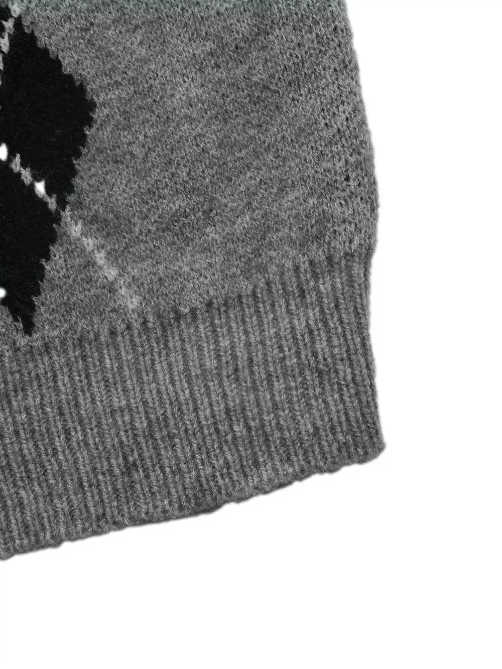 Argyle Patterned Polo Collar Sweater, image 9