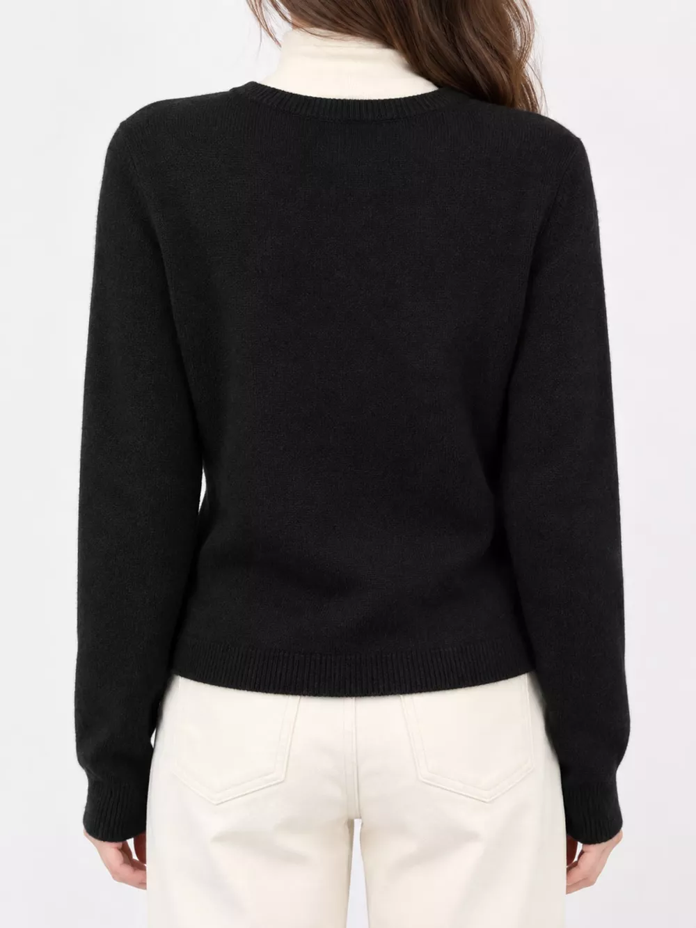 Crew Neck Button-Down Knit Cardigan, image 12