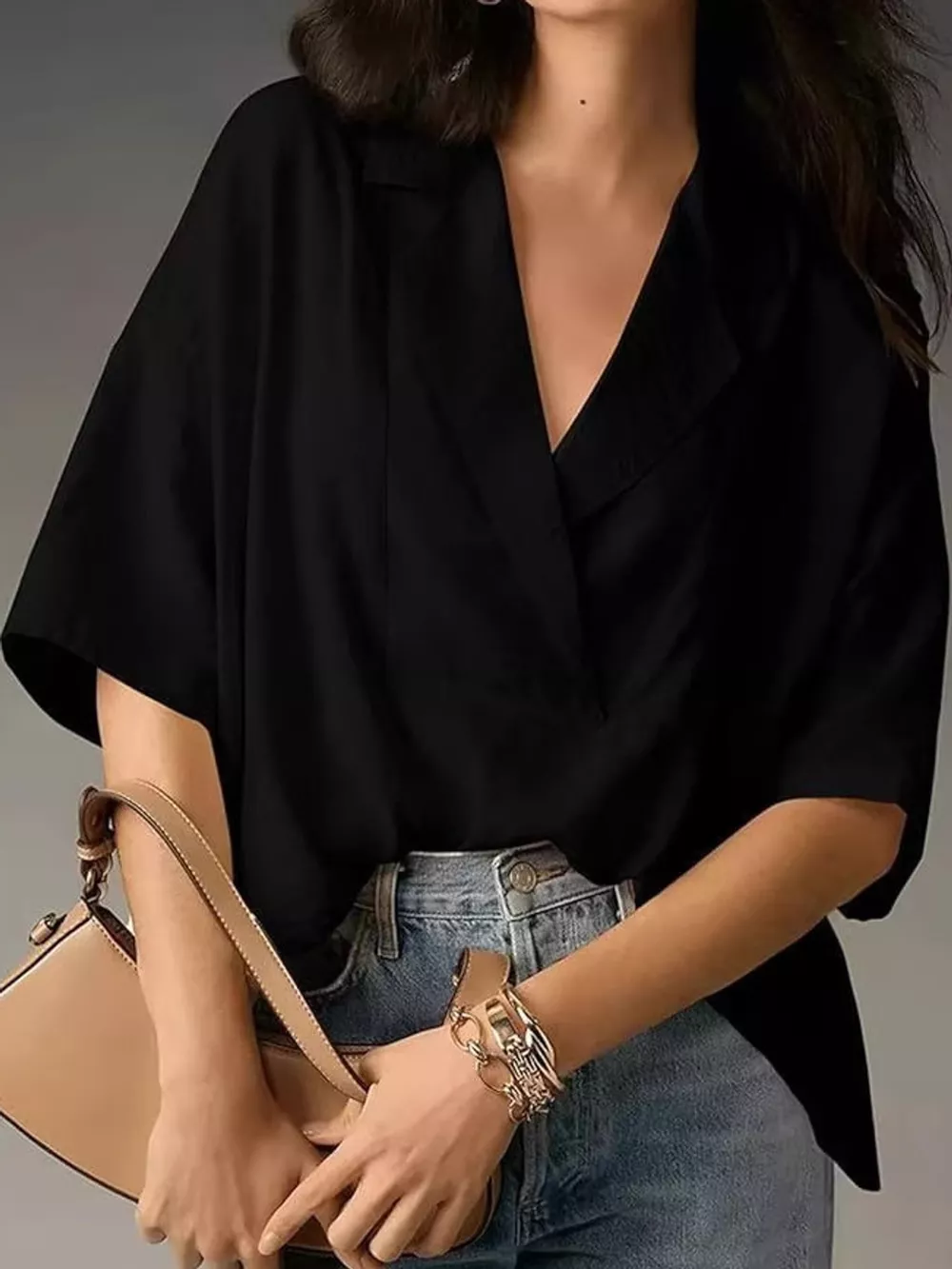 Half Sleeve Oversized Blouse, image 7