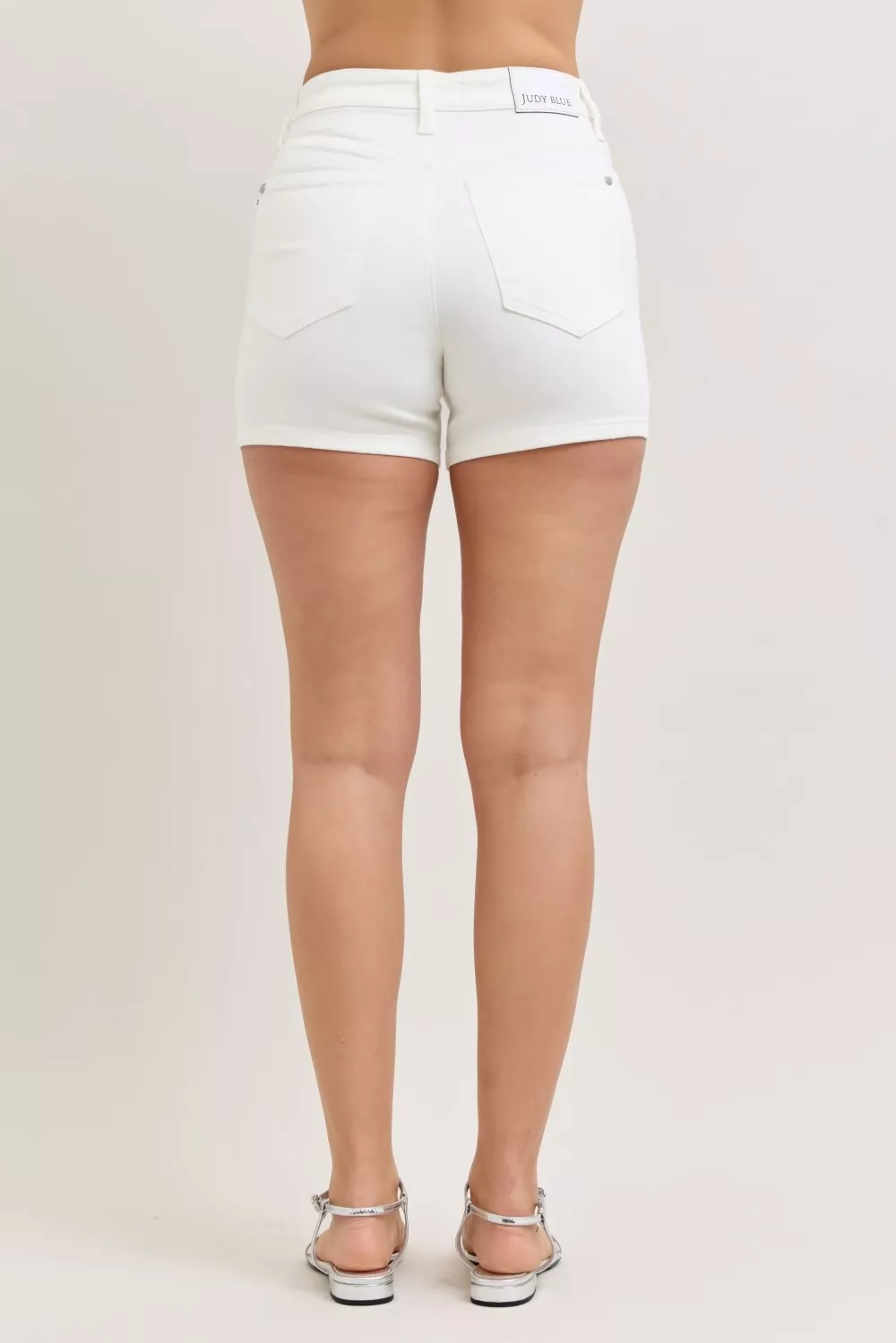 Full Size High-Waisted Slim Short Plus Size, image 6