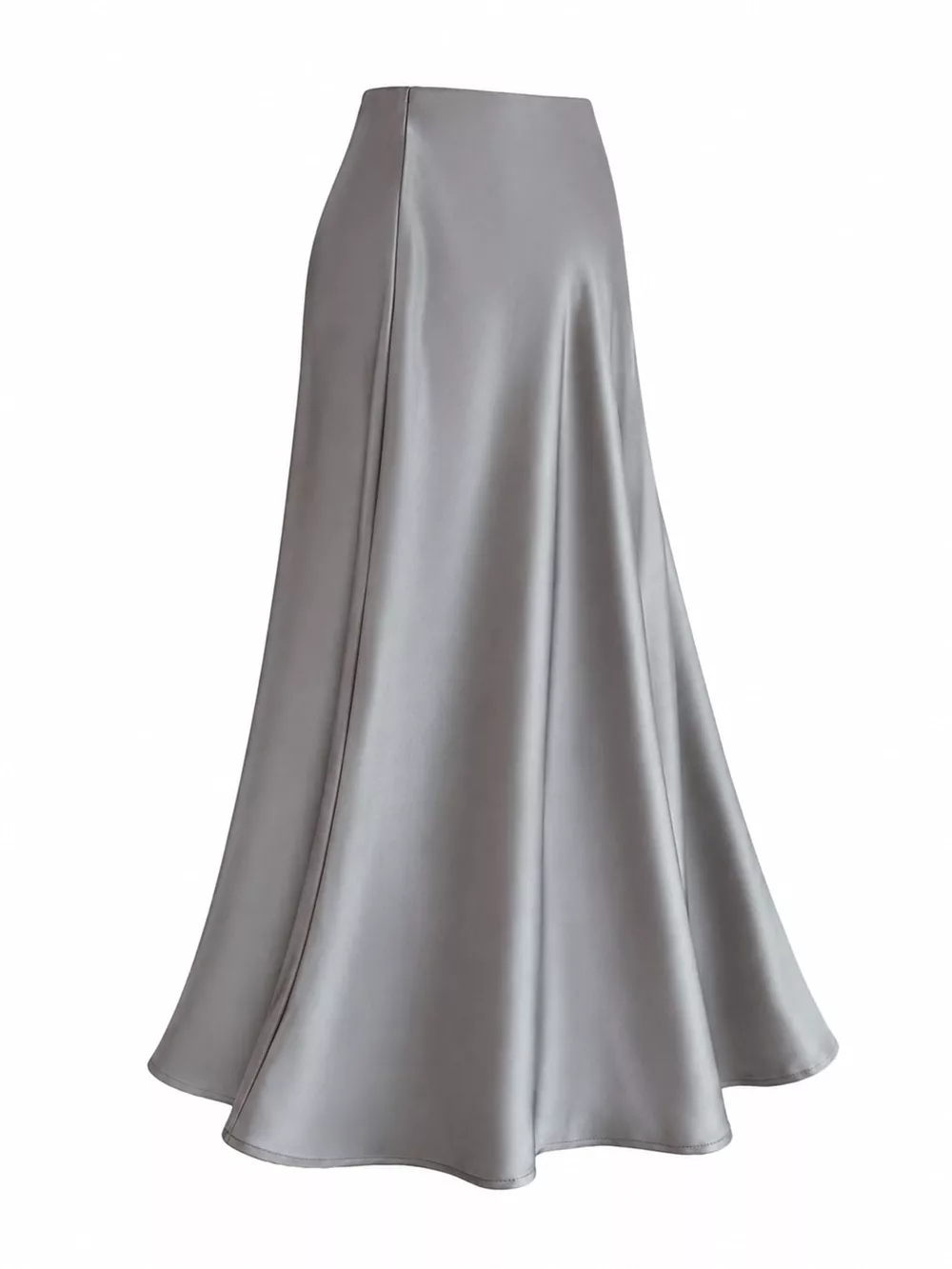 Full Size High-Waisted Satin Midi Skirt Plus Size, image 32