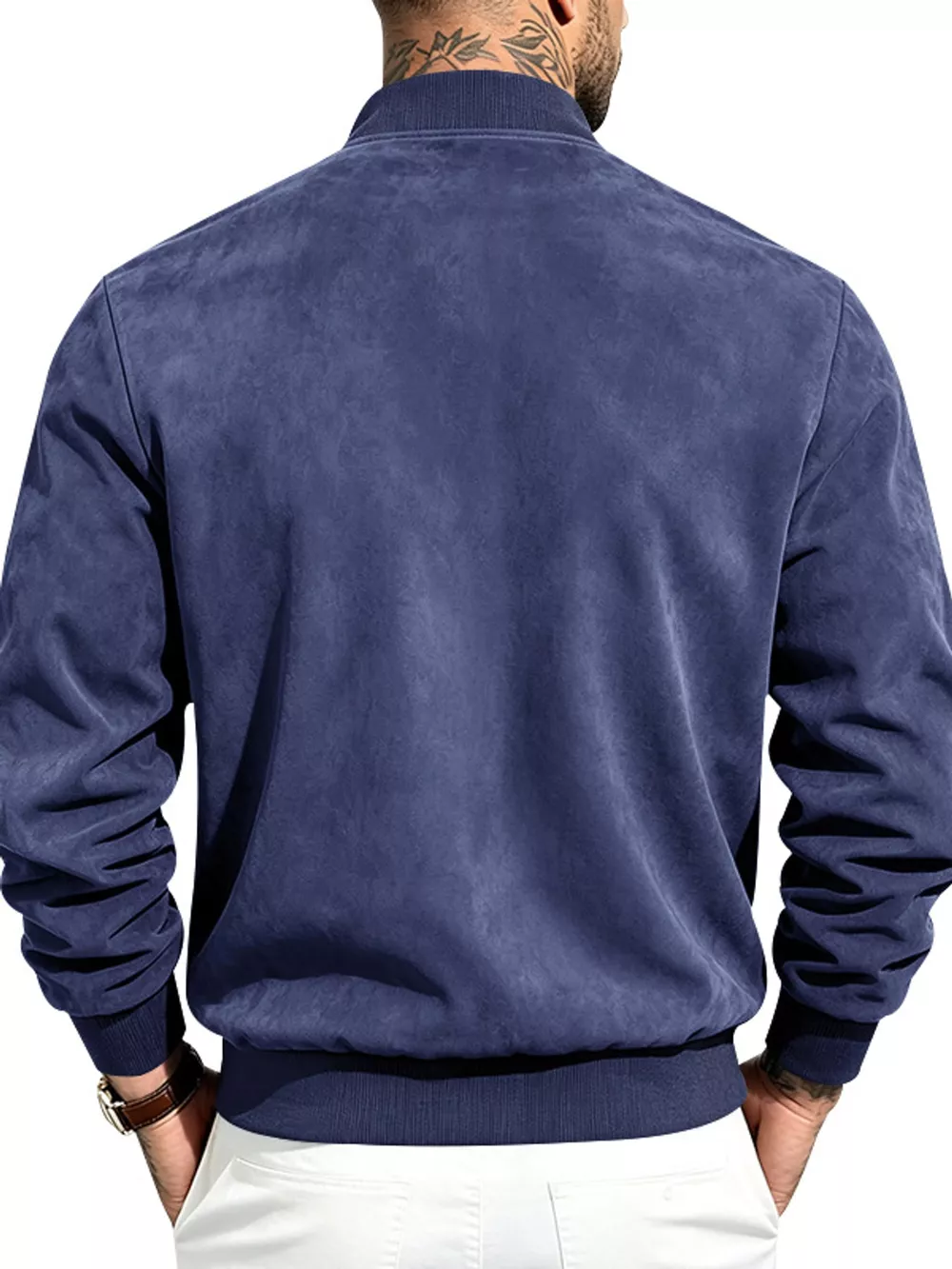 Men's Full Size Zip Up Long Sleeve Jacket Plus Size, image 6