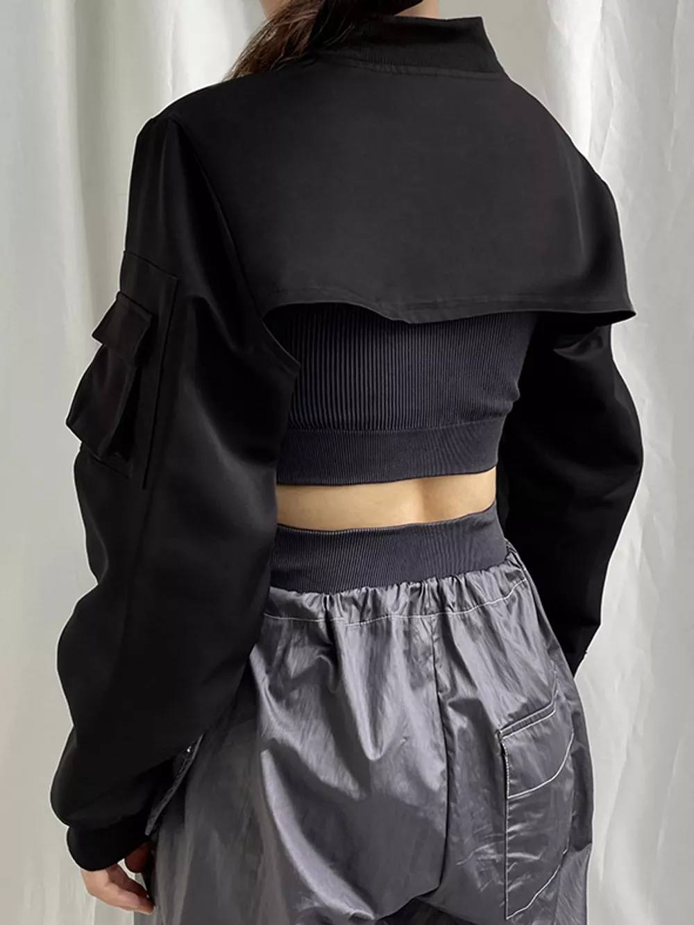 Ultra-Cropped Long Sleeve Top, image 4