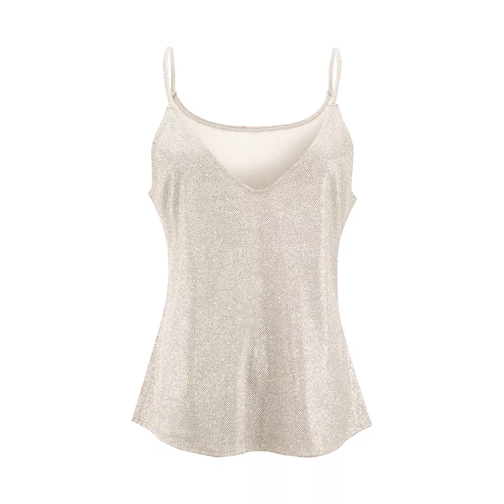Sequin V-Neck Cami, image 11