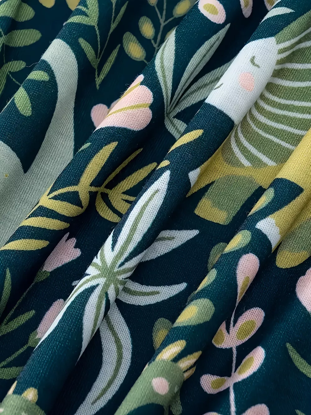 Printed Elastic Waist Skirt, image 6