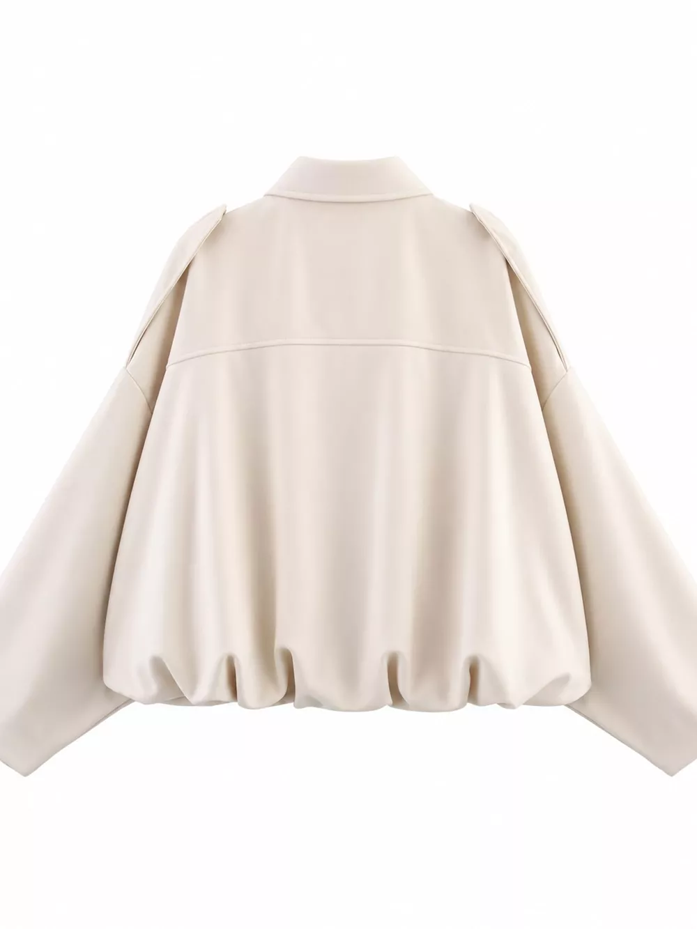 Elastic Hem Batwing Sleeve Jacket, image 18