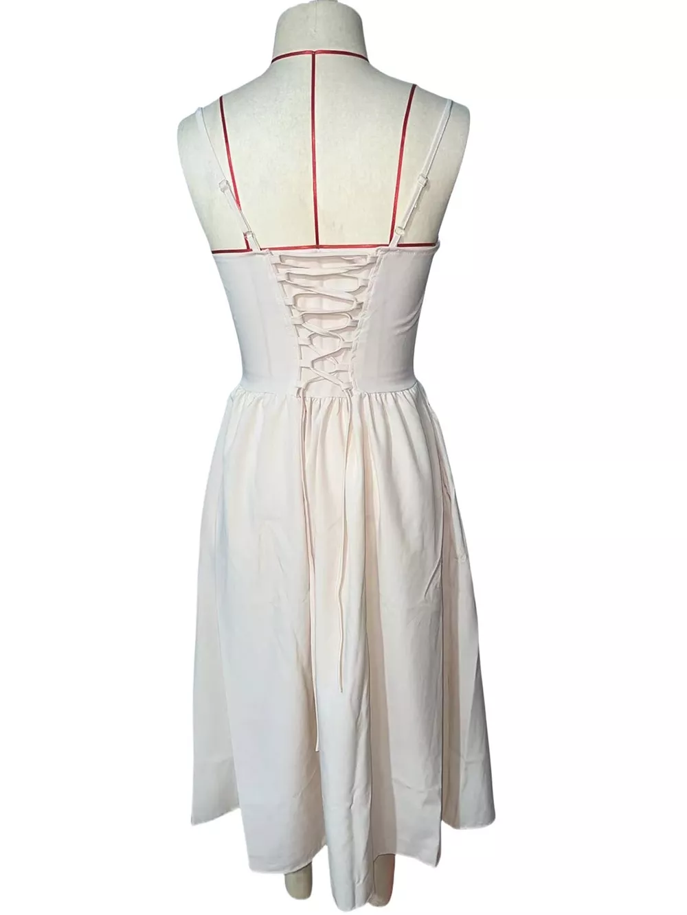 Sweetheart Neck Midi Cami Dress, image 4