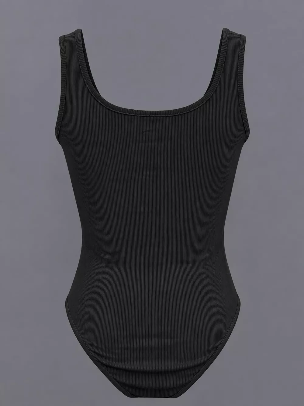 Full Size Ribbed Knit Sleeveless Scoop Neck Bodysuit Plus Size, image 3